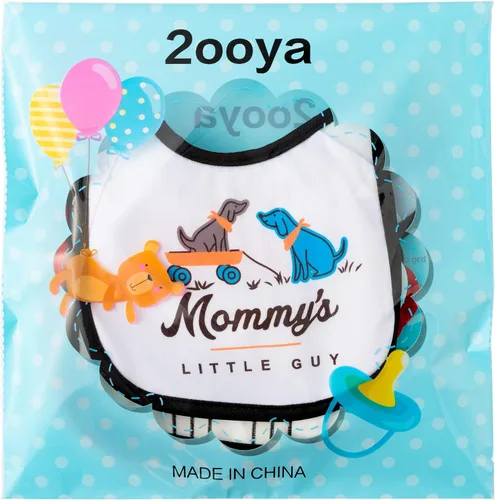 Vista 8 de 7 Piezas Baberos de Bebé de Algodón Impermeables con Cierre de Velcro Babero para Recién Nacido Recuerdo Regalo de Bebé para Babear Alimentación