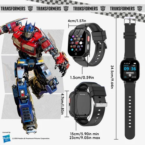 Vista 8 de Reloj de teléfono para niños 4G con tarjeta SIM, reloj inteligente para Negro