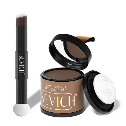 Vista 15 de SEVICH Polvo magnético recargable para retoque de raíces del cabello, impermeable, cobertura de canas y corrector de línea capilar con doble