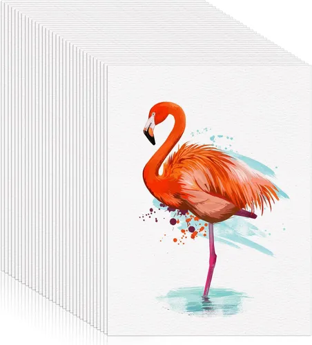 Vista 12 de 120 hojas de papel de acuarela a granel, papel prensado en frío de 140 lb/300 GSM, papel blanco para acuarela para niños, estudiantes, adultos