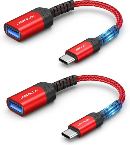 Vista 8 de JSAUX Adaptador USB C a USB [2 unidades], cable OTG tipo C 3.0 OTG On The Go tipo C macho a USB A hembra adaptador compatible con MacBook, iPhone 16