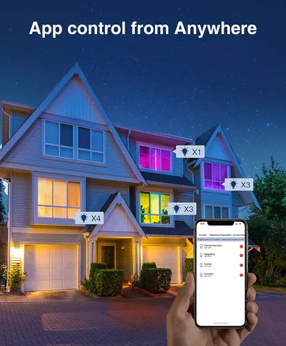 Vista 7 de Beantech - Bombilla inteligente, bombillas LED WiFi, bombilla regulable de 2700 K-6500 K, bombillas inteligentes compatibles con Alexa y Google