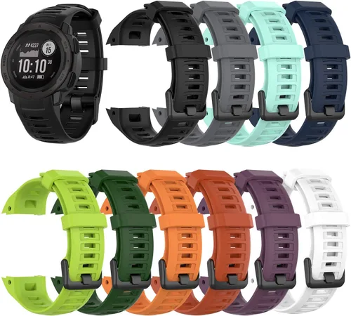 Vista 6 de Correa para Garmin Instinct 2, correa de repuesto de silicona suave para Garmin Instinct 2/Instinct 2 Solar/Instinct Tide/Instinct Tactical/Instinct