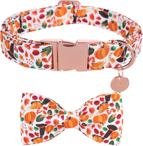 Vista 9 de DOGWONG Collar de algodón de cáñamo para perro con lazo, collar verde para mascotas, duradero, ajustable, collar para cachorros para perros