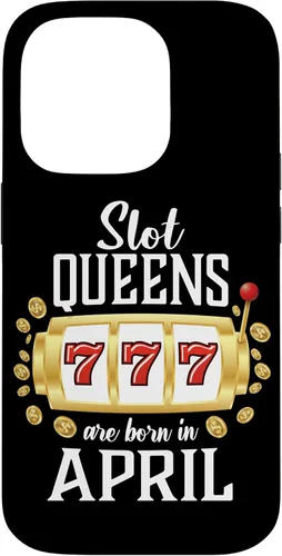 Vista 17 de Slot Queens Are Born In April Casino Women's Birthday Case for iPhone 16