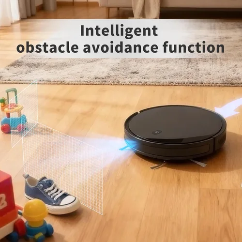 Vista 6 de Livvi Combo de robot aspirador y trapeador - Robot aspirador 2 en 1 de 3500 pa con WiFi/Aplicación/Voz, 120 minutos de tiempo de funcionamiento