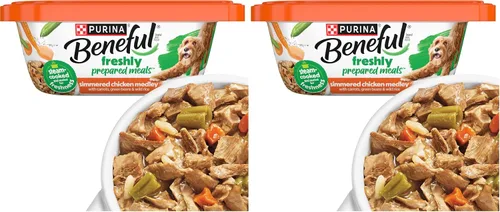 Vista 20 de Comidas preparadas Purina Beneful, comida para perro, paquete surtido, 10 onzas Tubo, paquete de 8