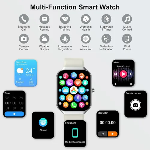 Vista 8 de Smart Watch 2026 NEW 1.91" Smartwatch for Men Women(Answer/Make Call),Fitness Watch with 110+ Sport Modes, Reloj Inteligente with Sleep