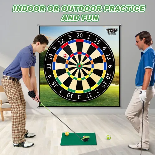 Vista 6 de TOY Life Alfombrilla de Juego de Golf Chipping para Interiores y Exteriores, Juegos para Adultos y Familias, Niños, Equipo de Juego al Aire Libre