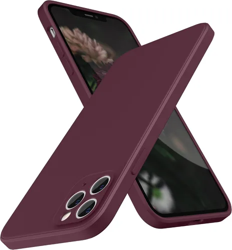 Vista 23 de SURPHY Funda de diseño para iPhone 11 Pro Max con protección para cámara, diseño de borde recto, silicona líquida delgada, piedra
