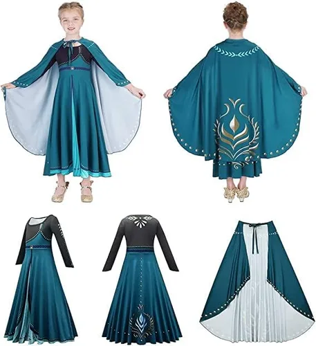 Vista 8 de YOFEEL Princess Costume Cosplay Dress up for Toddler Kid Baby Girls Fancy Party Halloween Christmas with unique Accessories