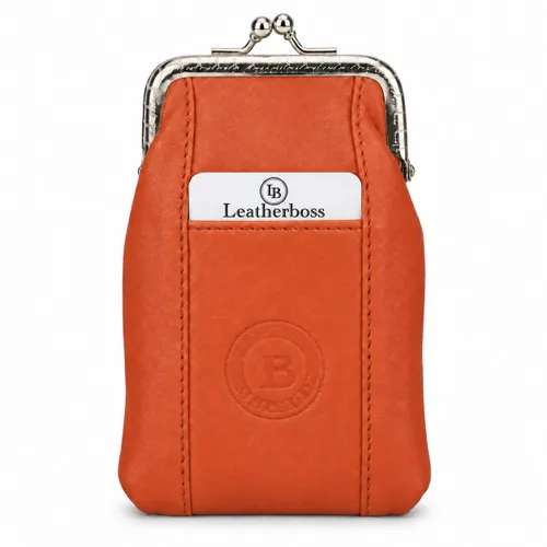 Vista 10 de Funda para cajetilla de cigarrillos de cuero con bolsillo para mechero, regular o 100 unidades, de Leatherboss (negro)