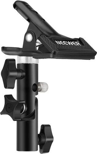 Vista 8 de Soporte de abrazadera de metal resistente para estudio fotográfico NEEWER para reflector