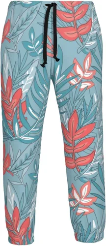 Vista 7 de WorldGES Men's Sweatpants Mens Brown Leopards Print Pattern Jogger Pants Casual Running Workout Joggers Trousers for Men