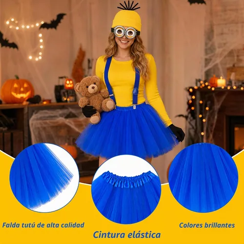 Vista 3 de LUYI 7 piezas de disfraces de Halloween para mujer, juego de accesorios