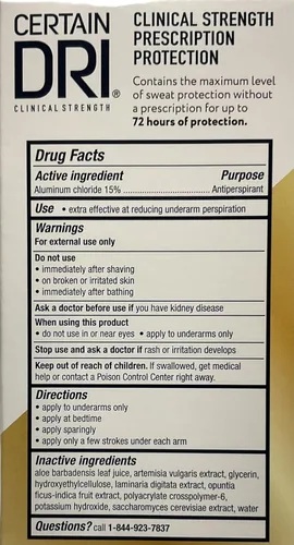 Vista 5 de Certain Dri Clinical Strength Antitranspirante Roll-On - 1.2 onzas, paquete de 2