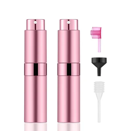 Vista 7 de 30 botellas de perfume atomizador portátiles de 0.3 fl oz, mini botella vacía recargable de colonia, pulverizador líquido de perfume de viaje