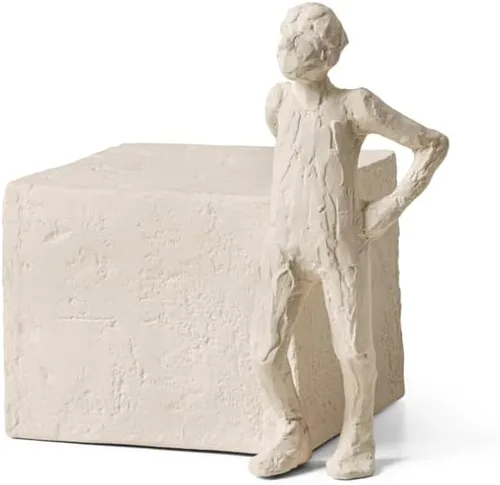 Vista 2 de HAK KÄHLER Kahler Astro Scorpio Escultura Gres blanco sin esmaltar 5.5 pulgadas
