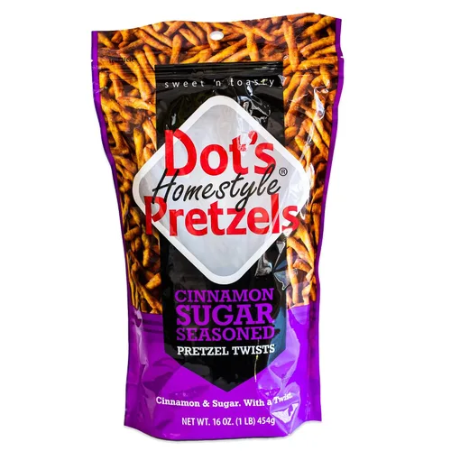 Vista 5 de Dot's - Puntos de pretzel de canela y azúcar Twists, palitos de pretzel sazonado del suroeste de Dot's - 2 bolsas de 16 onzas