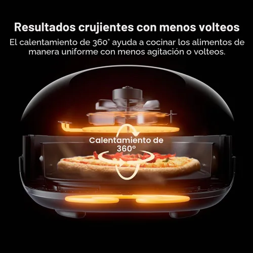 Vista 3 de Typhur Dome 2 Large AI Smart Air Fryer, 15-in-1 Dual Heating, Self-Cleaning Red