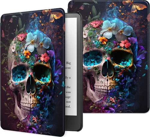 Vista 24 de Funda para Kindle básico de 6 pulgadas (11.ª generación), múltiples ángulos, piel sintética, delgada, con función de encendido y apagado automático