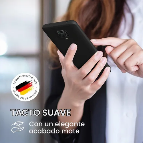 Vista 4 de kwmobile Funda compatible con Xiaomi Redmi Note 9S / 9 Pro / 9 Pro Max - Funda protectora de silicona TPU suave y delgada - Negro mate