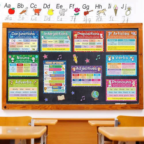 Vista 6 de Yisong - 10 carteles educativos preescolares con 100 puntos de pegamento