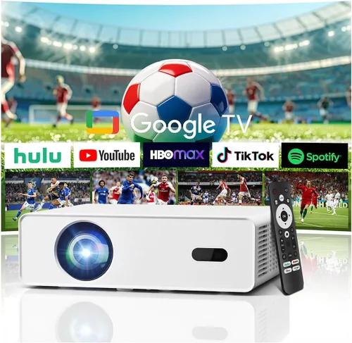 Vista 9 de [Proyector inteligente con aplicaciones] Mini proyector compatible con 4K con WiFi y Bluetooth, proyector de películas XENPONAD para dormitorio