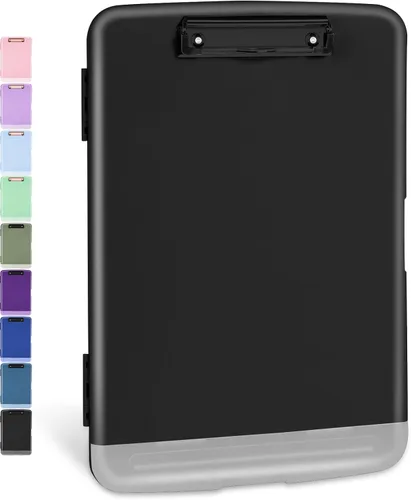 Vista 24 de Sooez Portapapeles con almacenamiento, tableros de clip de alta capacidad de 8.5 x 11 pulgadas con almacenamiento, carpeta de portapapeles