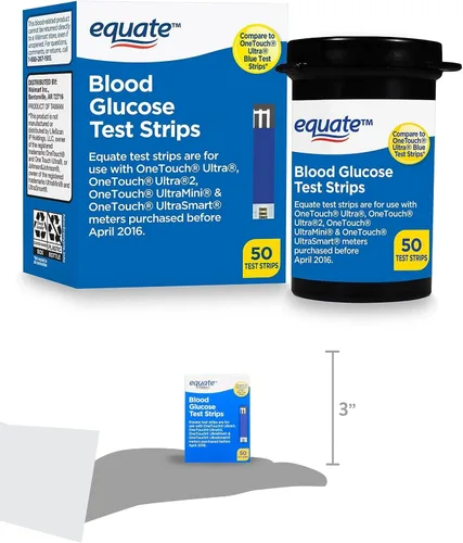 Vista 6 de Tiras de prueba de glucosa en sangre, 50 unidades Ideal para kit de monitor de glucosa, pruebas de diabetes Compatible con medidores OneTouch