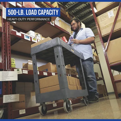 Vista 5 de Strongway Carrito utilitario de 500 libras con mango ergonómico, carrito de carga de construcción de espuma estructural sin mantenimiento