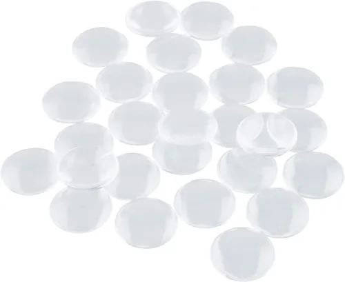 Vista 8 de HAUTOCO 27 piezas de cabujones de cristal transparente de 1.378 in, azulejos de cabujón de cúpula de vidrio de 1 3/8 pulgadas, redondos
