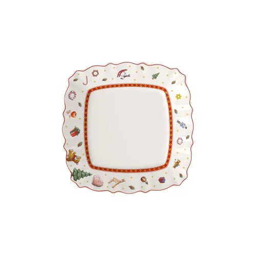 Vista 5 de Villeroy & Boch Toy's Delight Collection - Plato hondo para sopa con borde, 10.25 pulgadas, capacidad de 11.75 onzas, rojo/multicolor