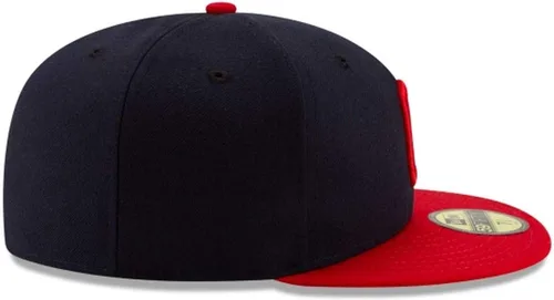 Vista 4 de New Era 59Fifty - Gorra auténtica de los Cleveland Indians, color azul marino