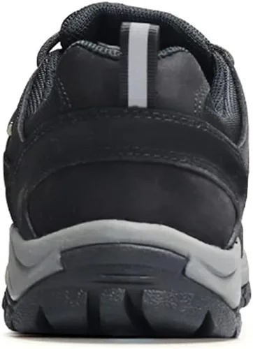 Vista 5 de HIWALK Zapatos de senderismo impermeables confort mediados tobillo montañismo zapatos transpirable ligero escalada camping trekking al aire libre