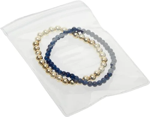 Vista 5 de Stockroom Plus Paquete de 100 bolsas de plástico transparente para joyas, aretes, collares, mini bolsas resellables para pequeñas empresas