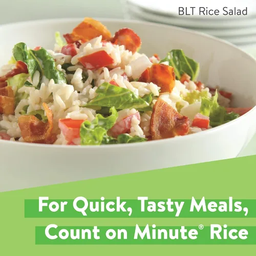 Vista 6 de Arroz blanco Minute, arroz blanco instantáneo para cenas rápidas, caja de 14 onzas Arroz precocido para comidas rápidas, microondas o estufa