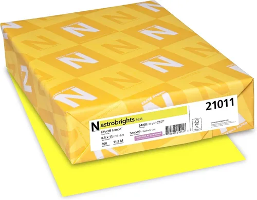 Vista 2 de Astrobrights Papel de color, 8.5" x 11", 24 lb/89 GSM, Azul Blast-Off, 500 hojas (21906)