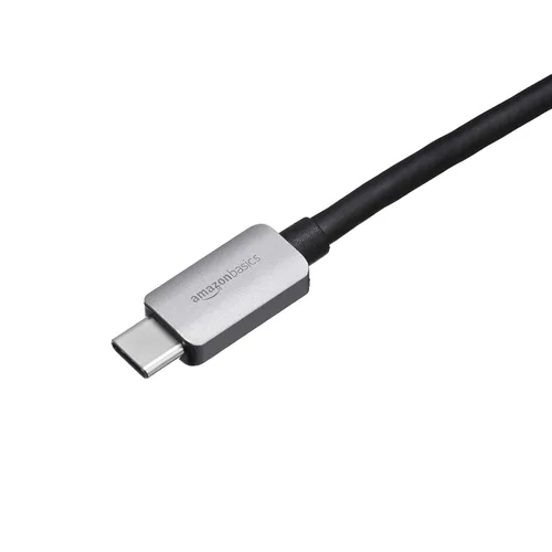 Vista 3 de Amazon Basics Adaptador USB 3.1 tipo C a VGA de aluminio, gris, 1.65 x 1.38 x 0.63 pulgadas