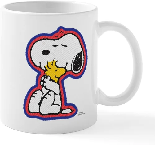 Vista 7 de CafePress Snoopy Mom Hug Mugs Taza de café de cerámica de 11 oz (11.0 fl oz)