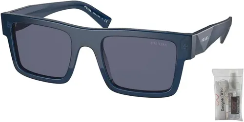 Vista 2 de Prada PR19WS Rectangle Sunglasses for Men + BUNDLE With Designer iWear Complimentary Eyewear Kit