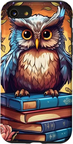Vista 18 de Funda para bibliotecario para iPhone 16 Owl Book Lover