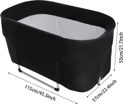 Vista 2 de Inflatable Bathtub Portable Foldable Bath Tub for Adults Home Camping RV