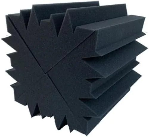 Vista 2 de paneles de espuma Mini Trampas Para Graves De Esquina, Espuma De Estudio, Panel De Absorción De Sonido, Tratamiento Acústico, 4.7x4.7x9.4 in