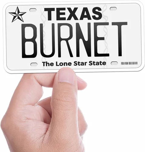 Vista 16 de Calcomanía para placa de matrícula de Texas, elige entre más de 50 ciudades de TX, calcomanía para parachoques de Texas para automóvil, calcomanías