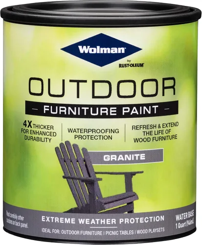 Vista 5 de Wolman 360350 Pintura para muebles de exterior, cuarto de galón, rojo Rojo (Colonial Red)