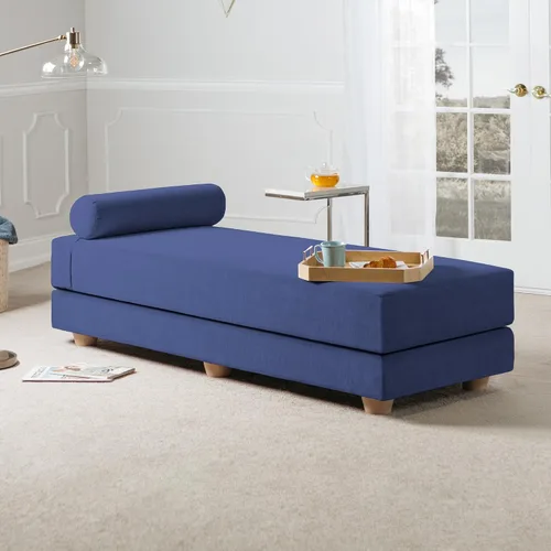 Vista 17 de Jaxx Alon Daybed - Tumbona plegable con colchón de espuma viscoelástica de primera calidad, tamaño Queen, fabricado en los Estados Unidos