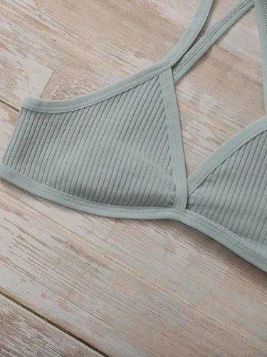 Vista 3 de Verdusa Paquete de 5 bralette con espalda cruzada para mujer