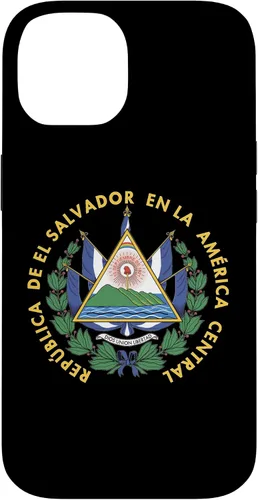 Vista 4 de Funda para iPhone 13 Pro Max con emblema nacional de escudo de armas de El Salvador