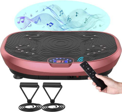 Vista 10 de AXV Vibration Plate Exercise Machine Whole Body Workout Music Vibrate Fitness Platform Lymphatic Drainage Machine for Weight Loss Shaping Toning